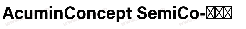 AcuminConcept SemiCo字体转换